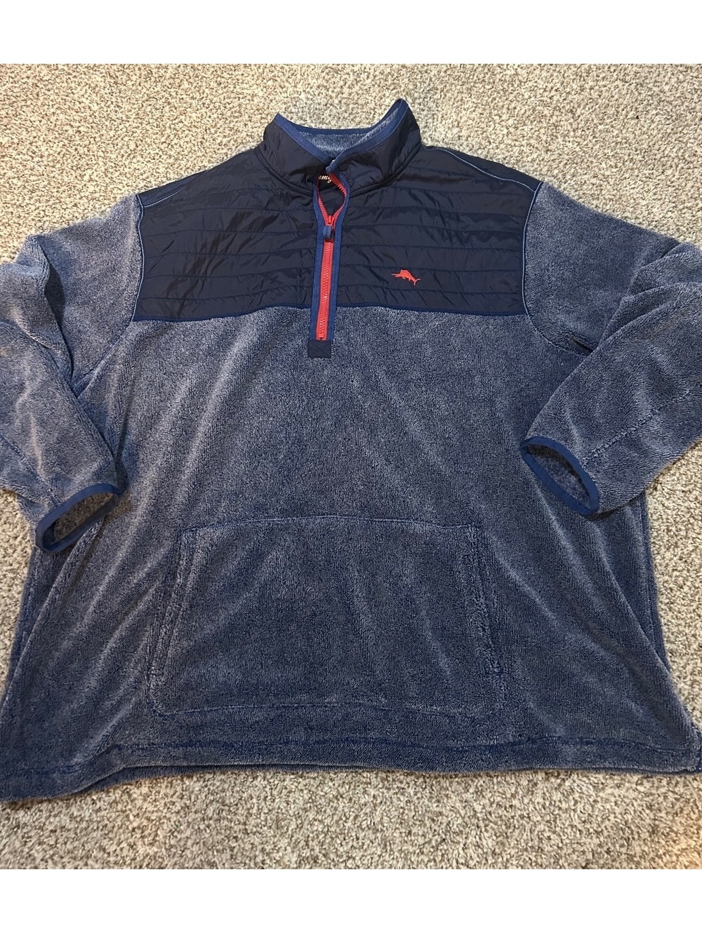 New Tommy Bahama Sherpa Quarter Zip